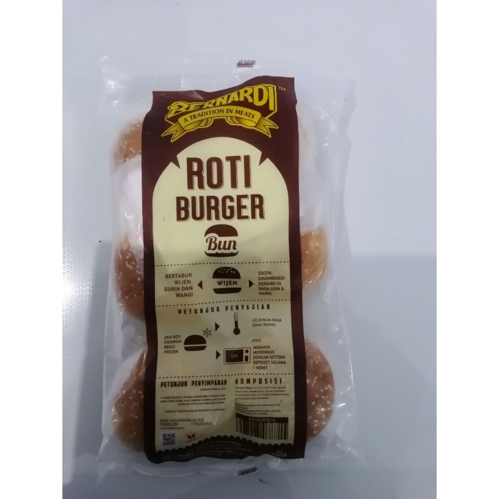 

roti burger sedang