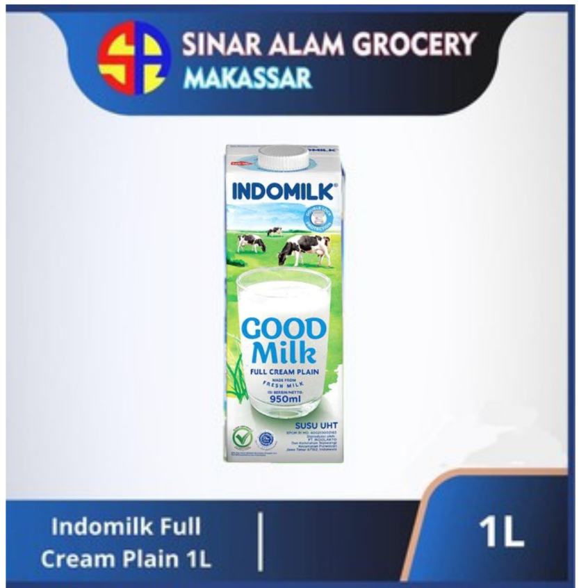 

Indomilk Full Cream Plain 950ml