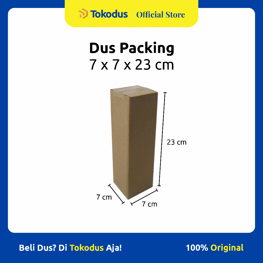 

Kardus Polos uk 7 x 7 x 23 cm | Kardus Packing | Kardus Murah | Dus Kemasan - Tokodus Katapang