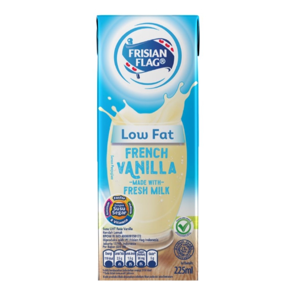 

Frisian Flag Susu UHT Low Fat French Vanilla 225ml