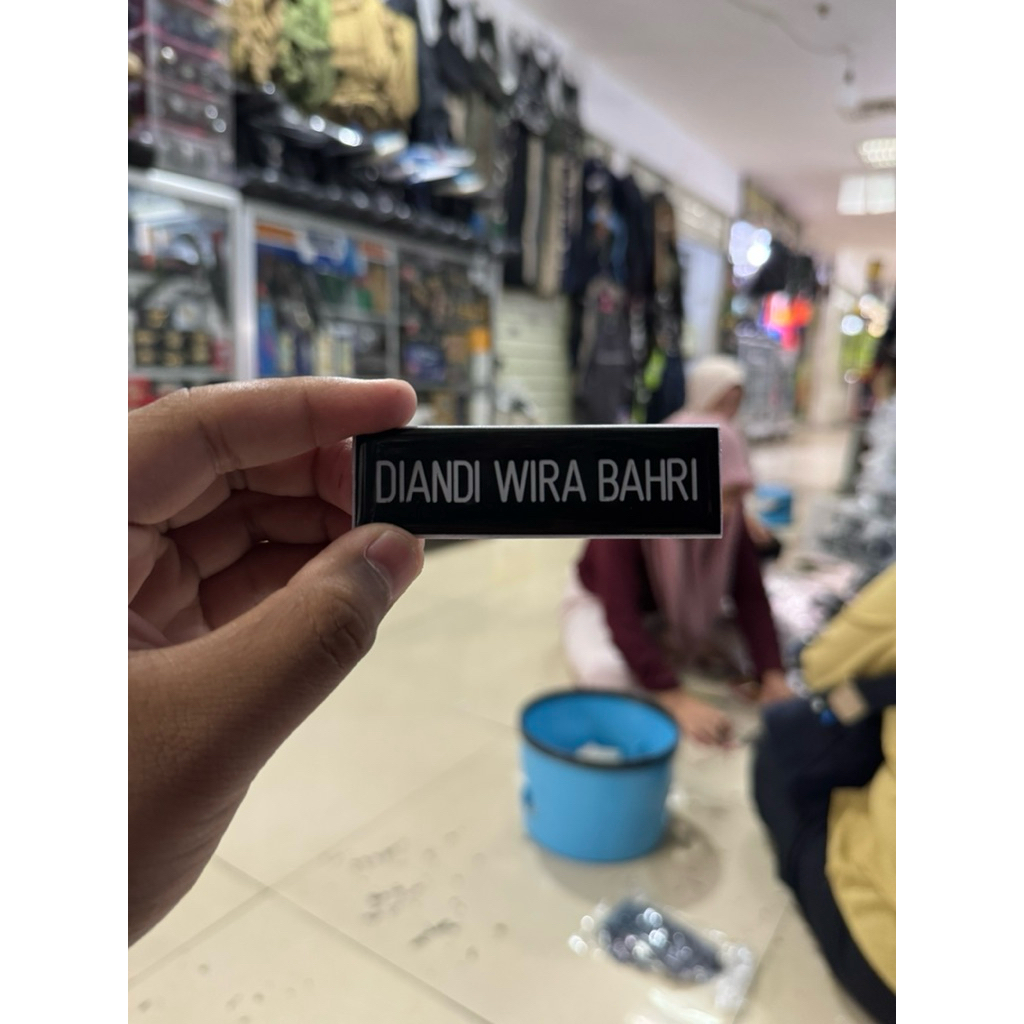 

nama dada/ name tag/ nama dada murah / nama dada costum