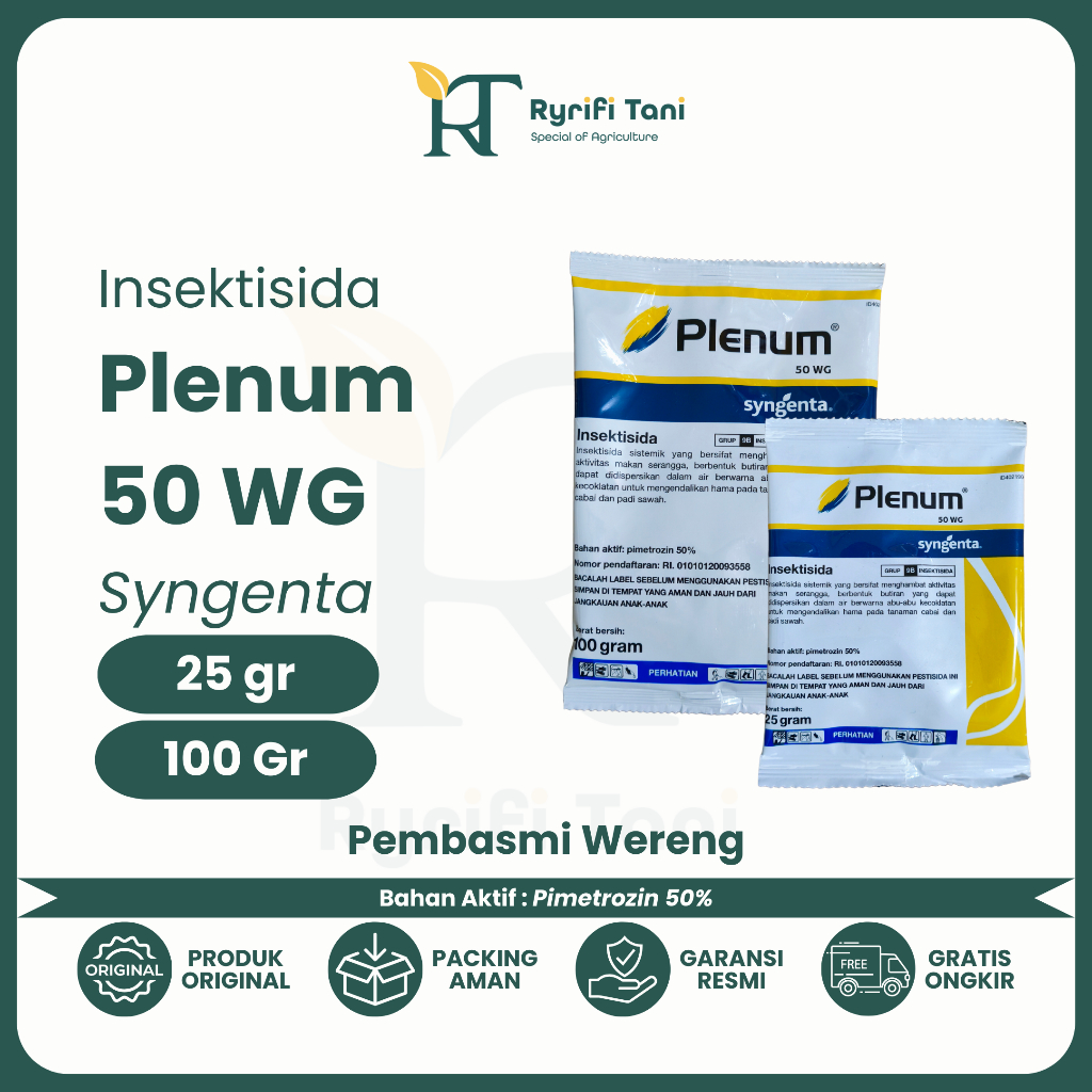 Syngenta - Insektisida PLENUM 50WG 25/100 Gram / Pembasmi Hama Wereng