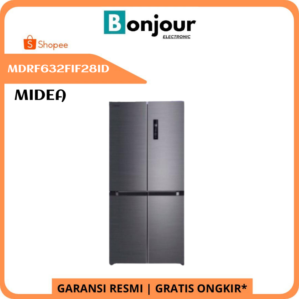 Kulkas Midea MDRF632FIF28ID Multi Door Kulkas 4 Pintu MDRF 632FIF 28ID Inverter