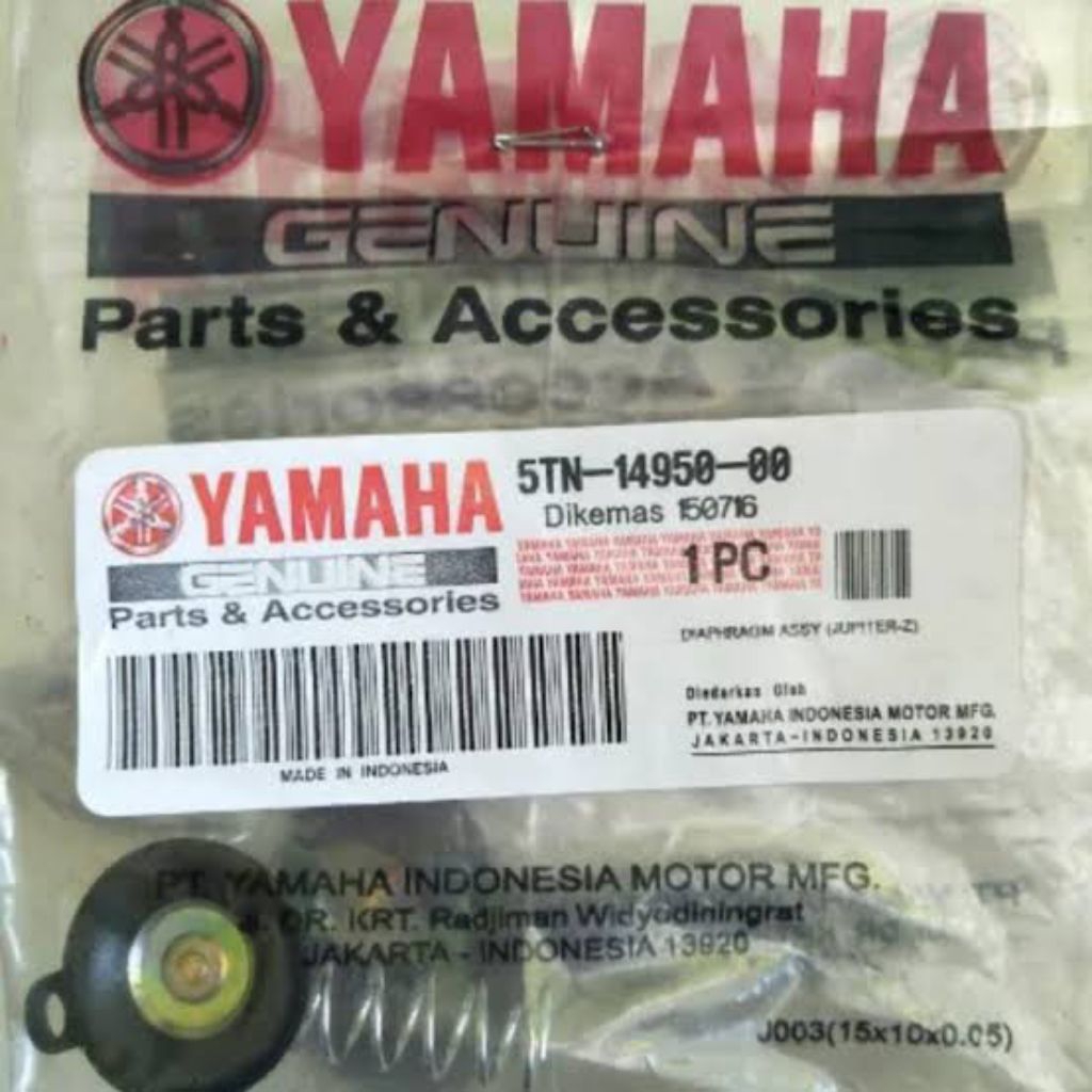 Karet membran diafragma jupiter z 5TP 5TN