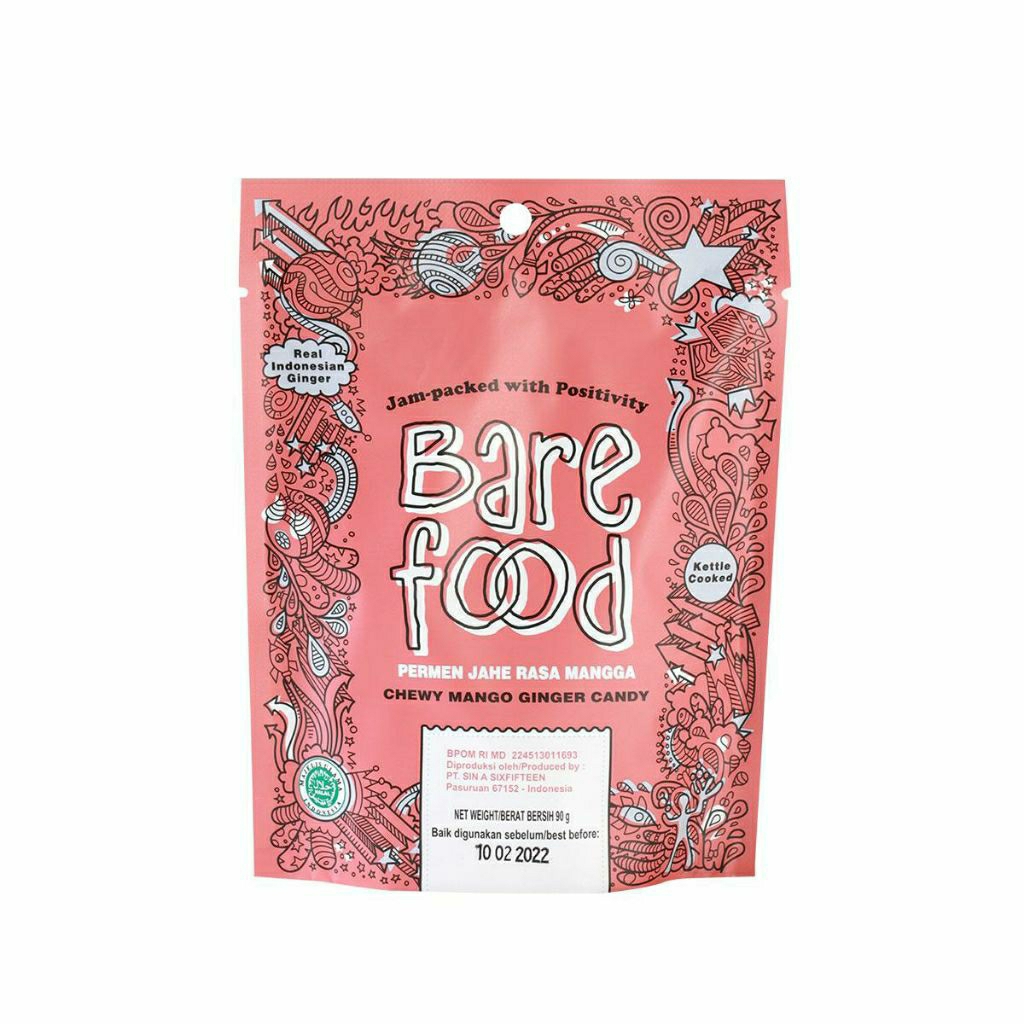 

Permen Jahe Lunak Aneka Rasa - Barefood Chewy Candy