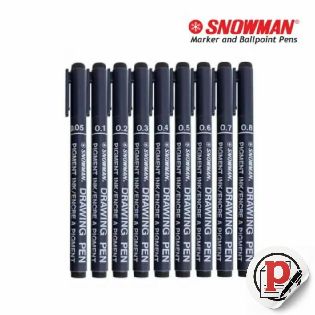 

Snowman Drawing Pen / Pulpen 0.05mm 1.0mm