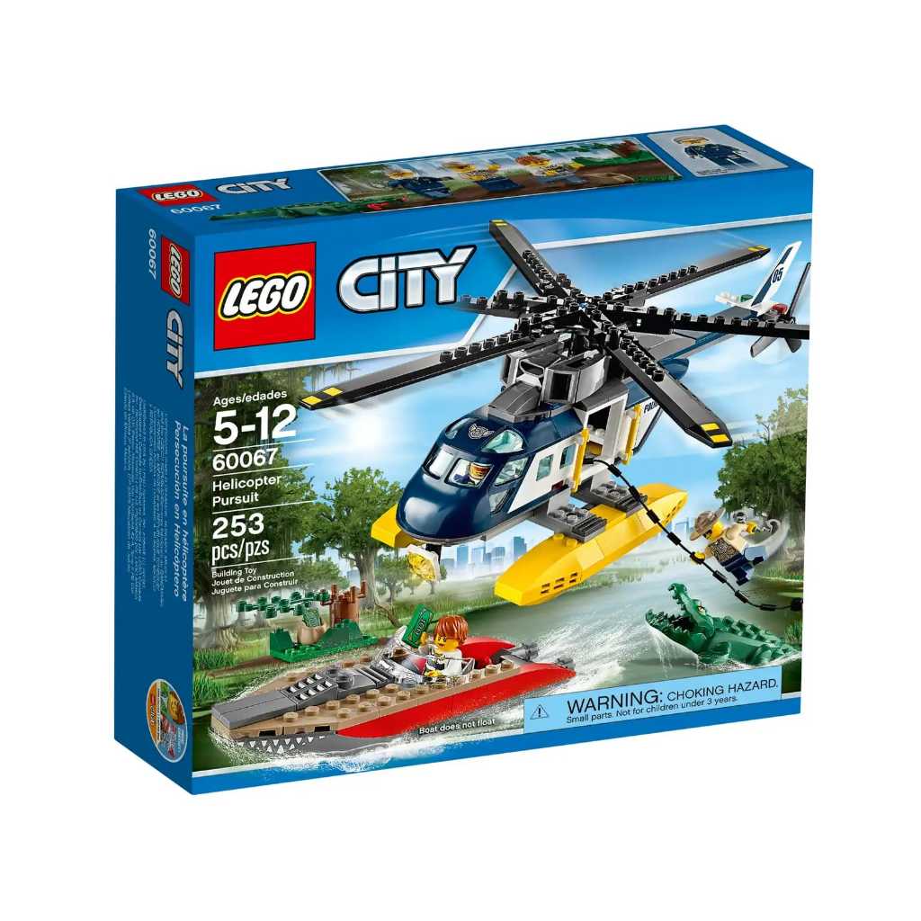 LEGO City Helicopter Pursuit Speedboat Police Officer 60067