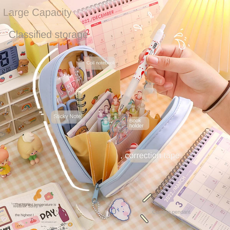 

[Artopia] Tepak Pocket Besar Muat Banyak Estetik Pensil Pencil Case Kotak Bolpen