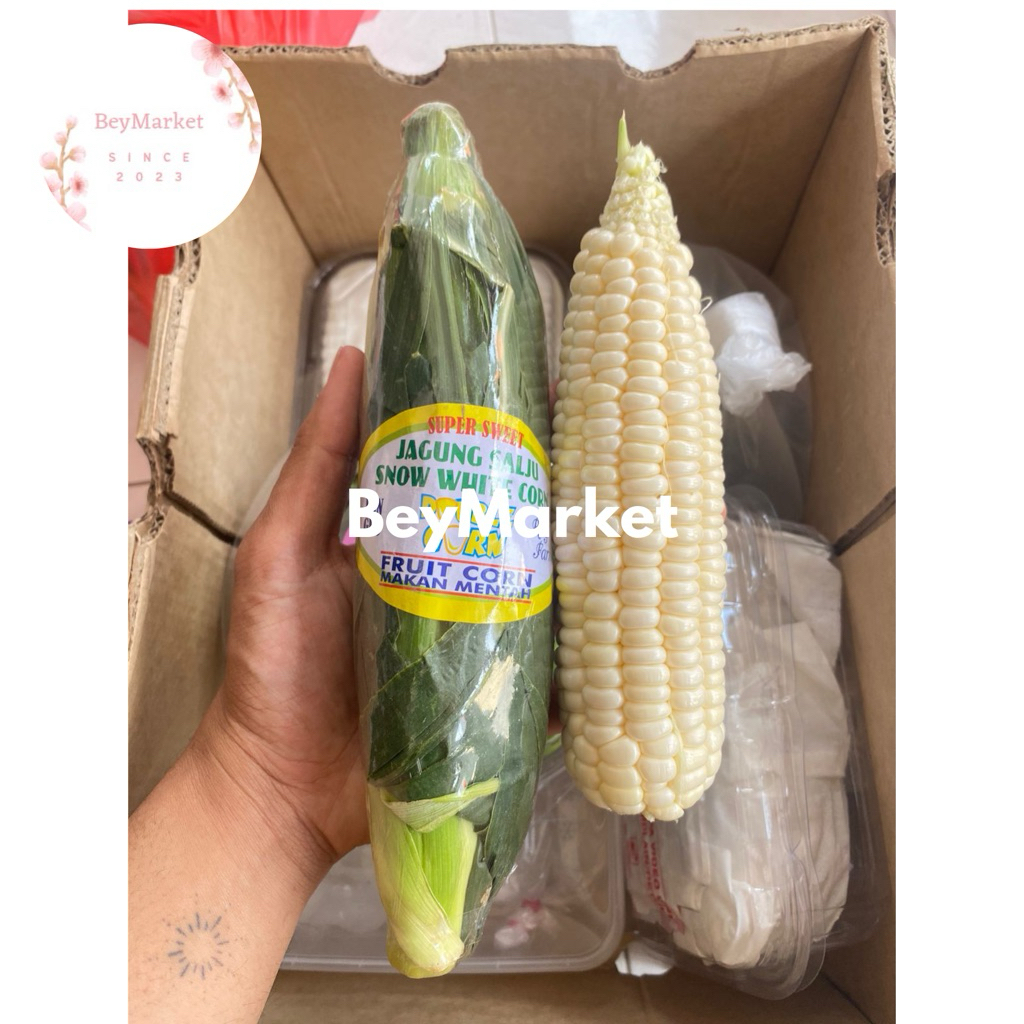 

Jagung Hokkaido Double Corn Snow White | Jagung Salju Super Manis | 1pcs