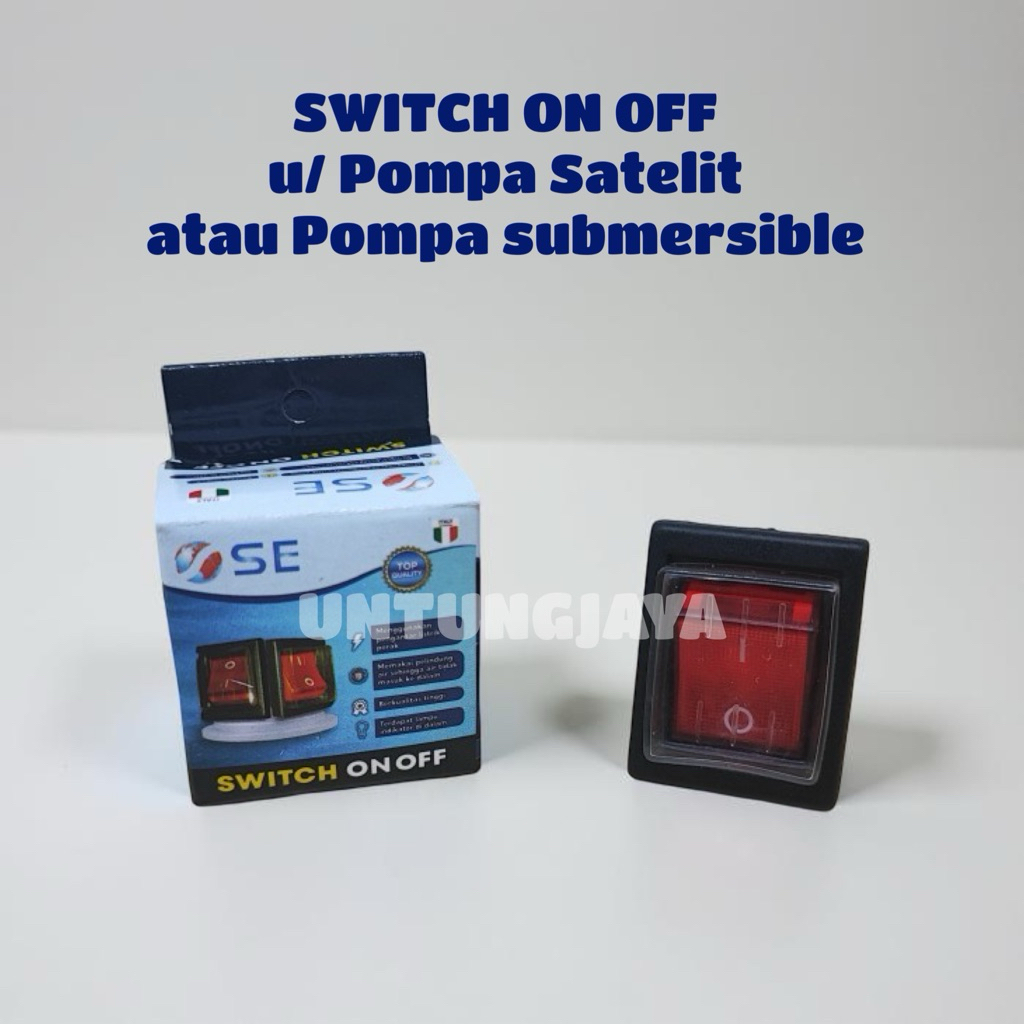 SAN EI SWITCH ON OFF CONTROL BOX // SAKLAR ON OFF untuk CONTROL BOX POMPA SATELIT POMPA SUBMERSIBLE 