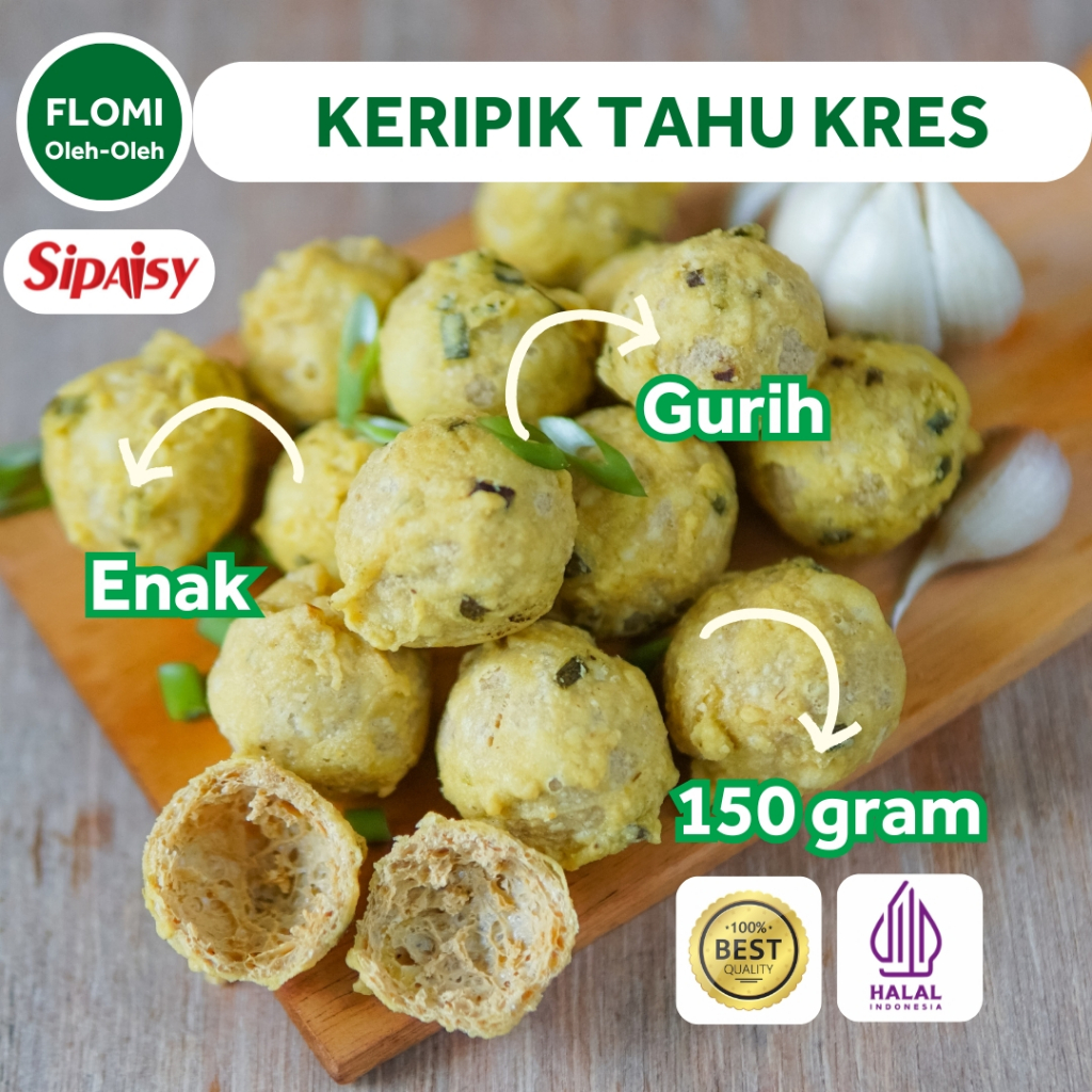 

Sipaisy Keripik Tahu Kres Cemilan Enak Gurih Untuk Oleh-Oleh