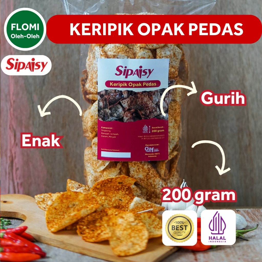 

Keripik Opak Pedas Sipaisy Cemilan Enak Dan Gurih Dari Singkong Wonosobo