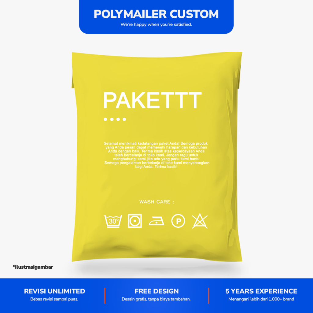 

Polymailer Custom FREE DESIGN | Cetak Polymailer Desain Sendiri | Polymailer Sablon Sendiri | Custom