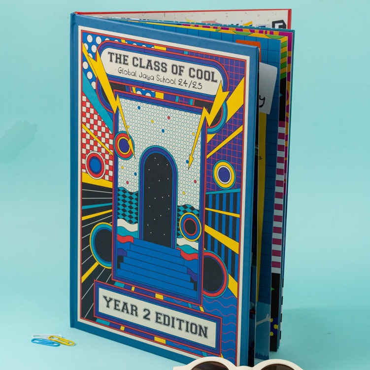 Custom Cetak buku Tahunan Sekolah Print Yearbook SD SMP SMA