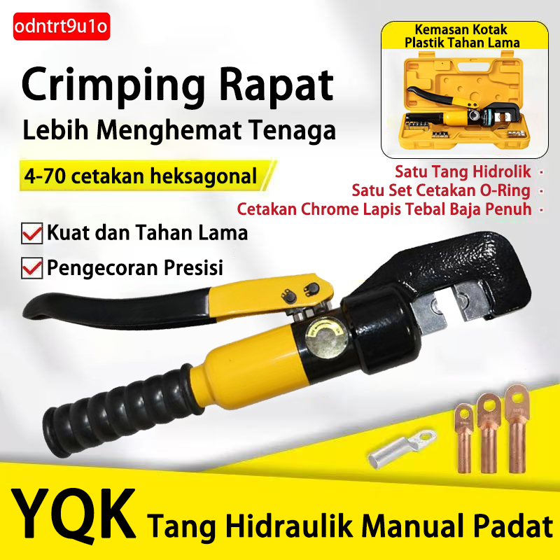 TERLARIS CODjerman tang crimping skun YQK-70 tang skun kabel 4-70mm tang skun 45000N crimping tool