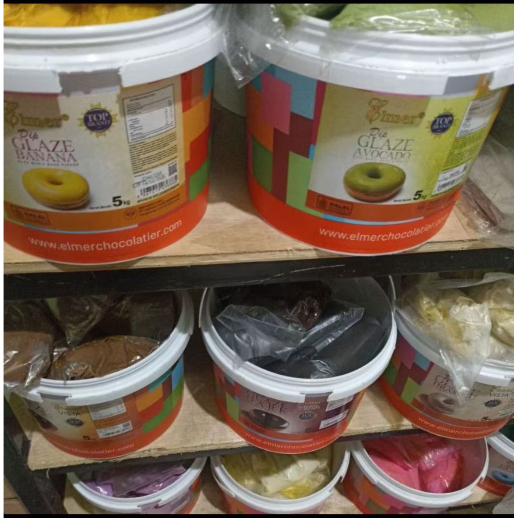 

elmer glaze kemasan repack per 250gr | berbagai varian rasa