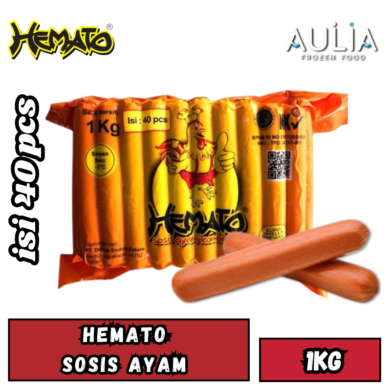

Hemato Sosis Ayam 1KG Isi 40 / Sosis Ayam 1KG Isi 40 - Hemato 1KG / Frozen Food Depok / Aulia Frozen Food