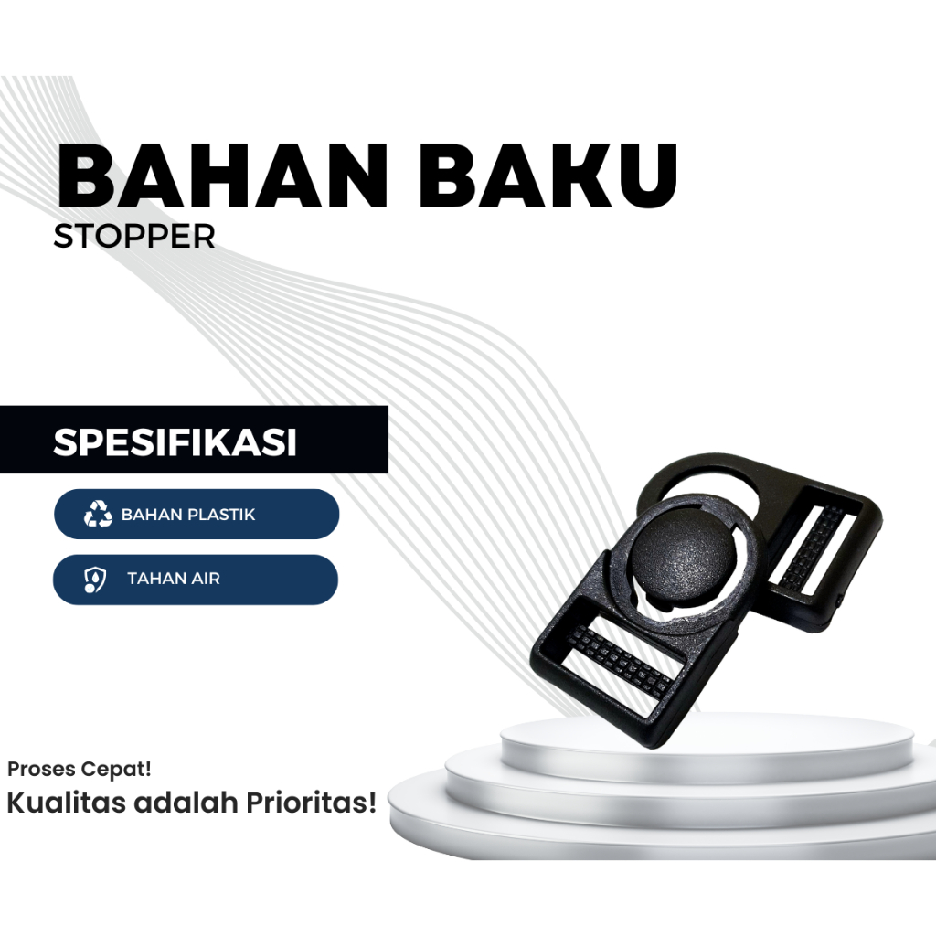 

Kunci Sodok 2 CM Buckle Plastik untuk ID Card dan Lanyard