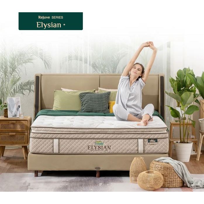 PROCELLA SpringBed ELYSIAN Pocket LATEX Memory Foam Hanya KASUR /Full SET 100x200 120x200 160x200