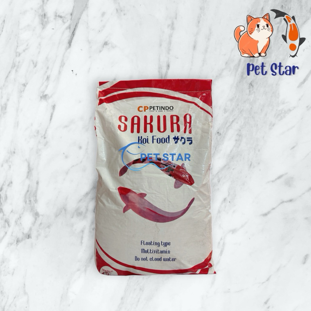 Pakan Ikan Koi Sakura 10kg 5 mm / Pelet Ikan Koi Sakura