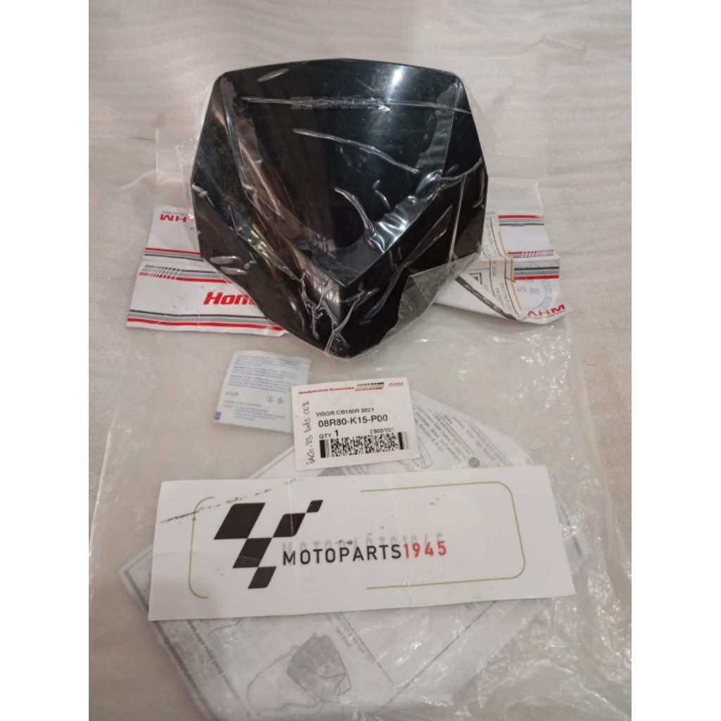 VISOR HONDA NEW CB150R K15P 2021 BLACK ORI AHM