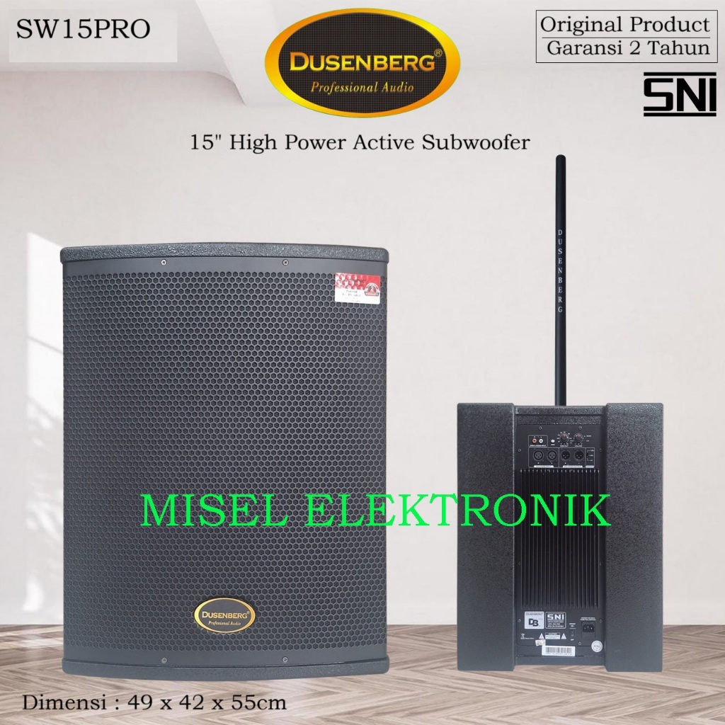 DusenBerg DB15PRO Subwoofer AKtif 15 Inch High Power Active Subwoofer Original