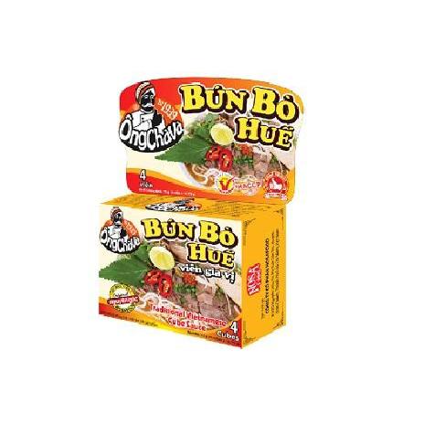 

OngChava Bun Bo Hue Seasoning Spice Powder Hue Beef Rice Noodle Condensed Stock Cube Spicy Beef Kaldu Mie Sapi Pedas Vietnam