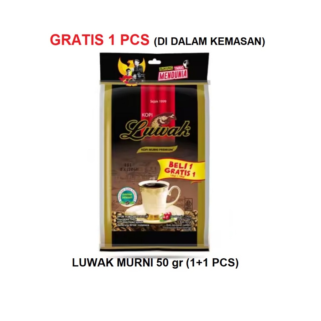 

(Paket isi2) Kopi Hitam Luwak MURNI 50G