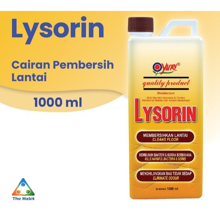 (The Habit) Yuri Lysorin Disinfectant Pembersih Lantai 1000 ml