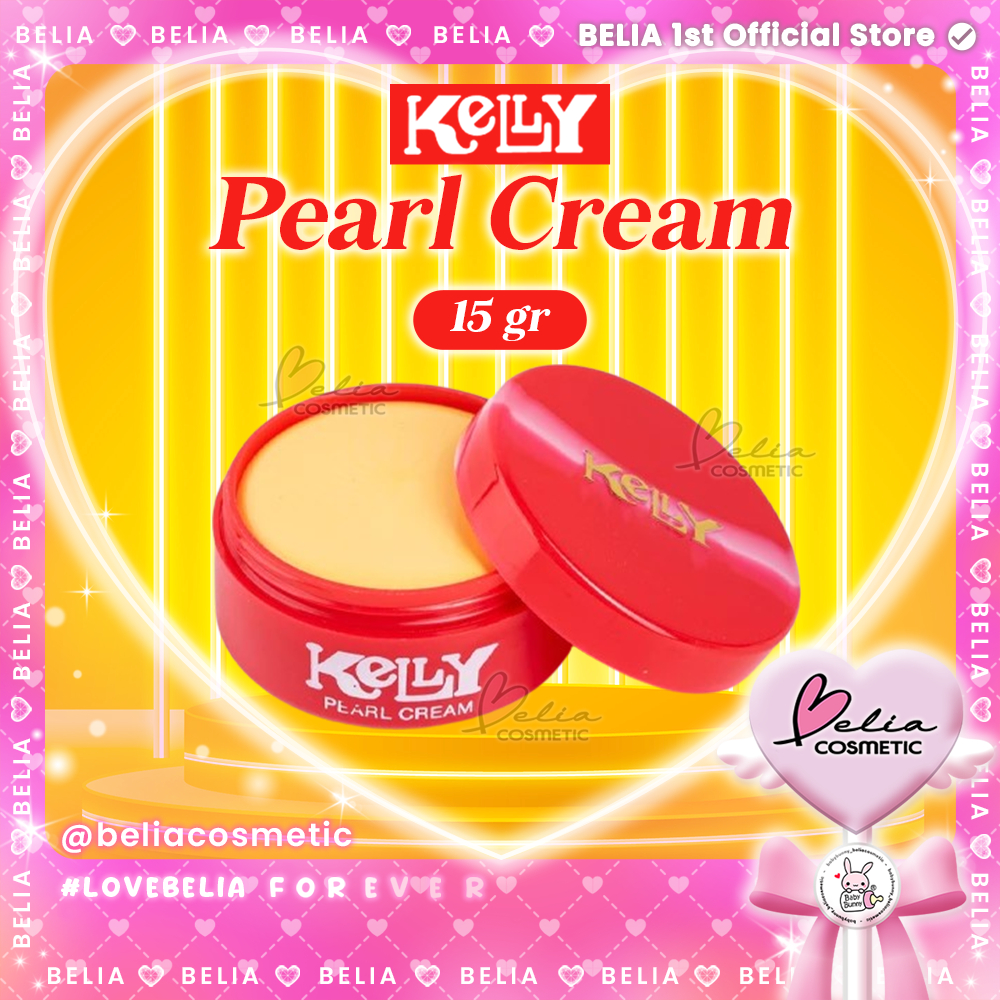 ❤ BELIA ❤ KELLY Pearl Cream 15gr | Krim Wajah | Original | Krim Wajah | Pelembab Wajah