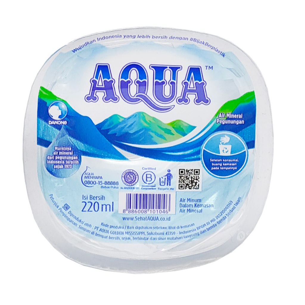 

Aqua Air Mineral 220 ml (48 Gelas) - Air Mineral Gelas