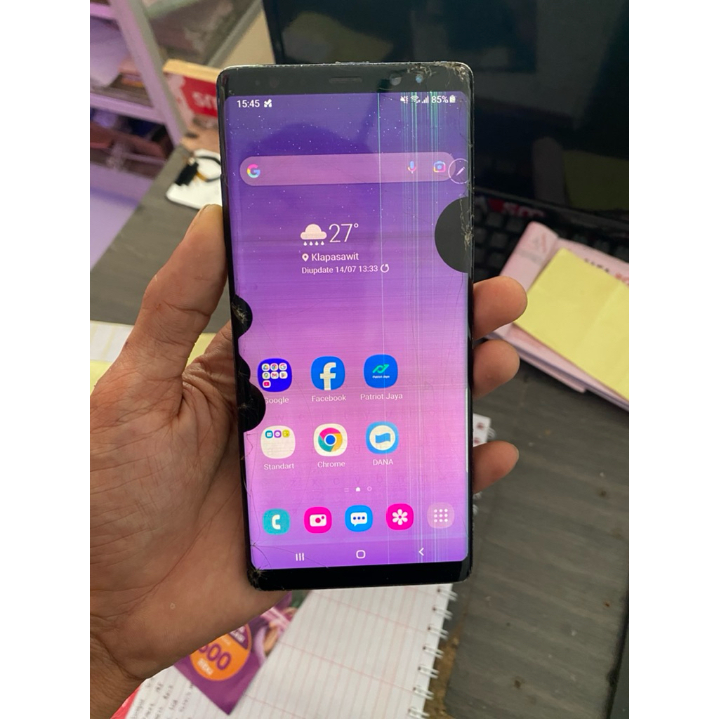 SAMSUNG NOTE 8 664 SAMSUNG DEX NORMAL, MINUS LCD TOMPEL BERGARIS SENTUH NORMAL