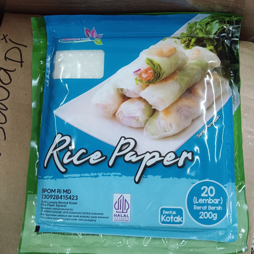 

Rice paper 20lembar 200g