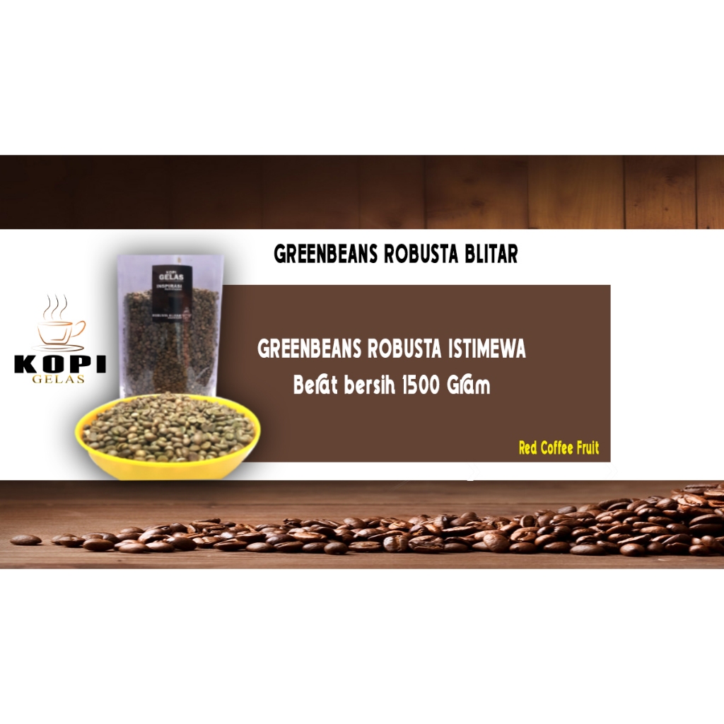

biji kopi Greenbeans oce MURNI 100 % Robusta BLITAR