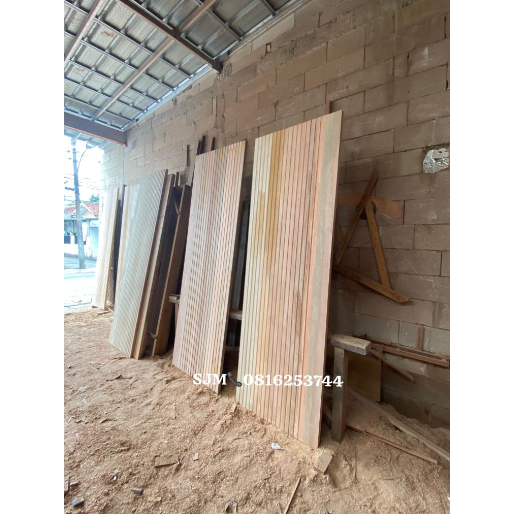 pintu solid pintu minimalis bahan kayu meranti oven