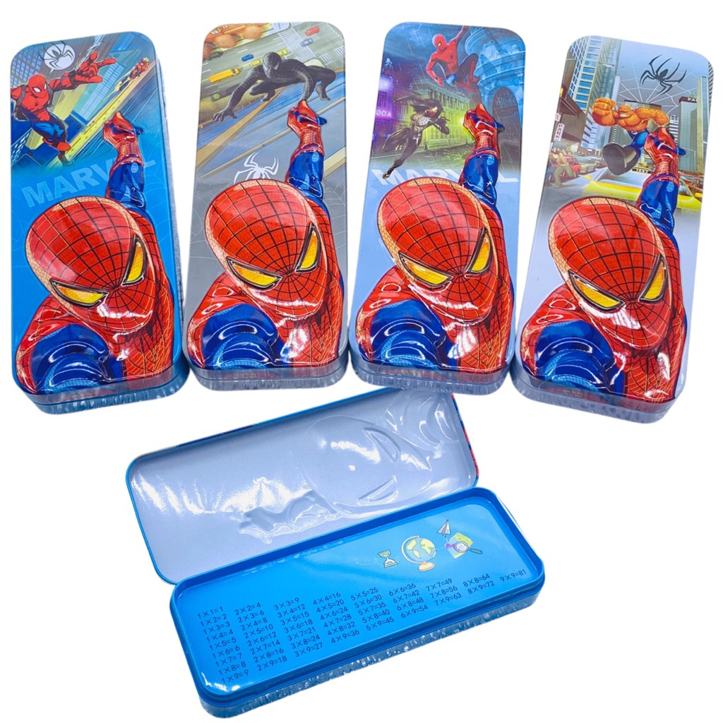 

SALE! TEMPAT PENSIL KALENG LPY-55-39 SPIDERMAN (SUSUN 2) / PENCIL CASE / KOTAK PENSIL DISCOUNT