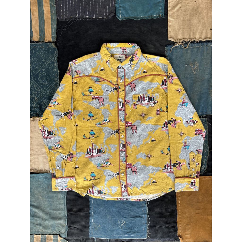 TITICACA Pearl Snap Button Ranchwear Western Shirt Cowboy not levis not lee wrangler