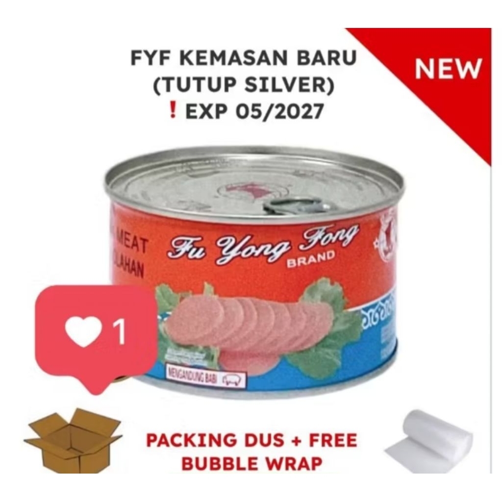 

MaLing Ham FYF 397gr - Canned Pork Luncheon Meat Ham 397gr NONHALAL