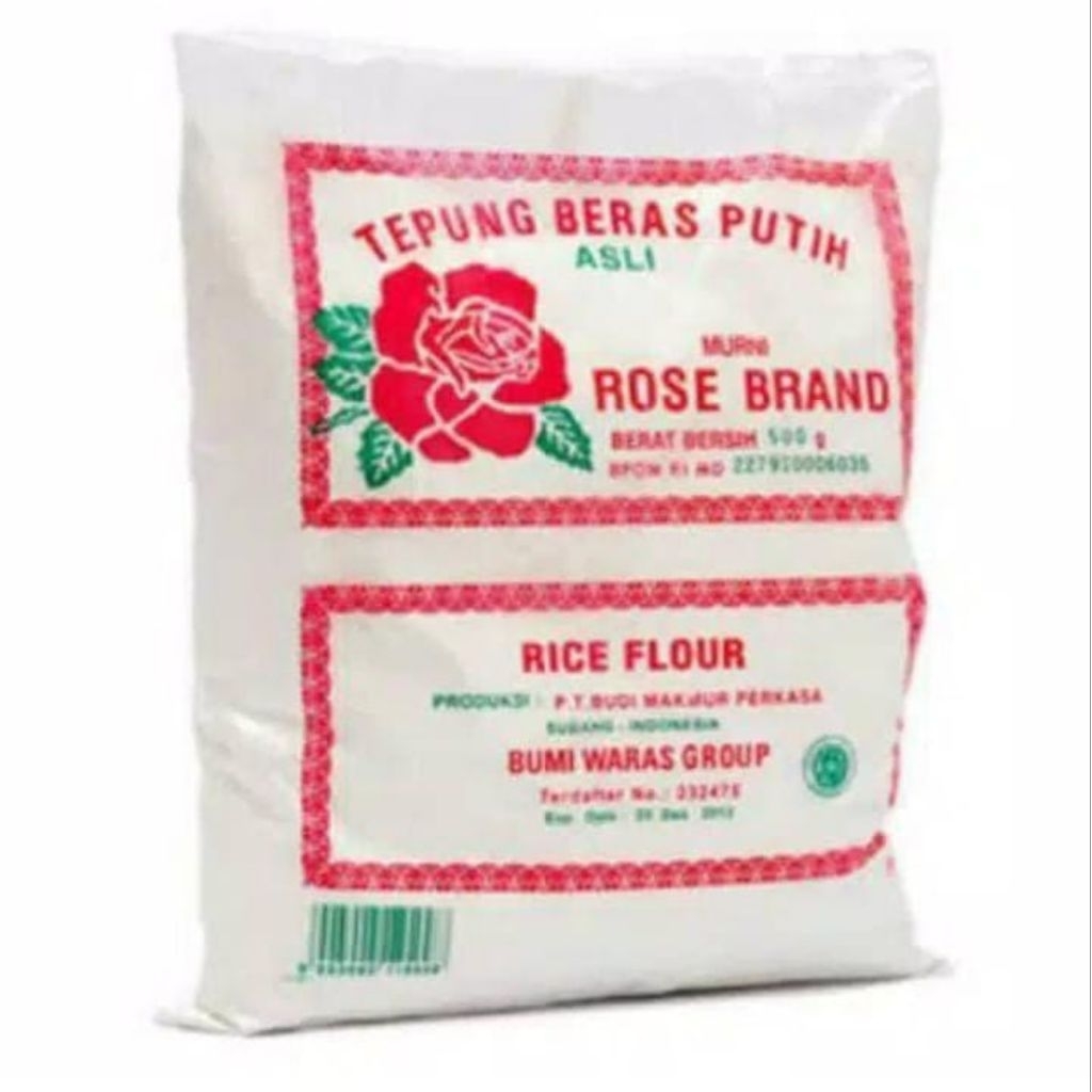 

tepung beras rose brand kemasan 500 gram