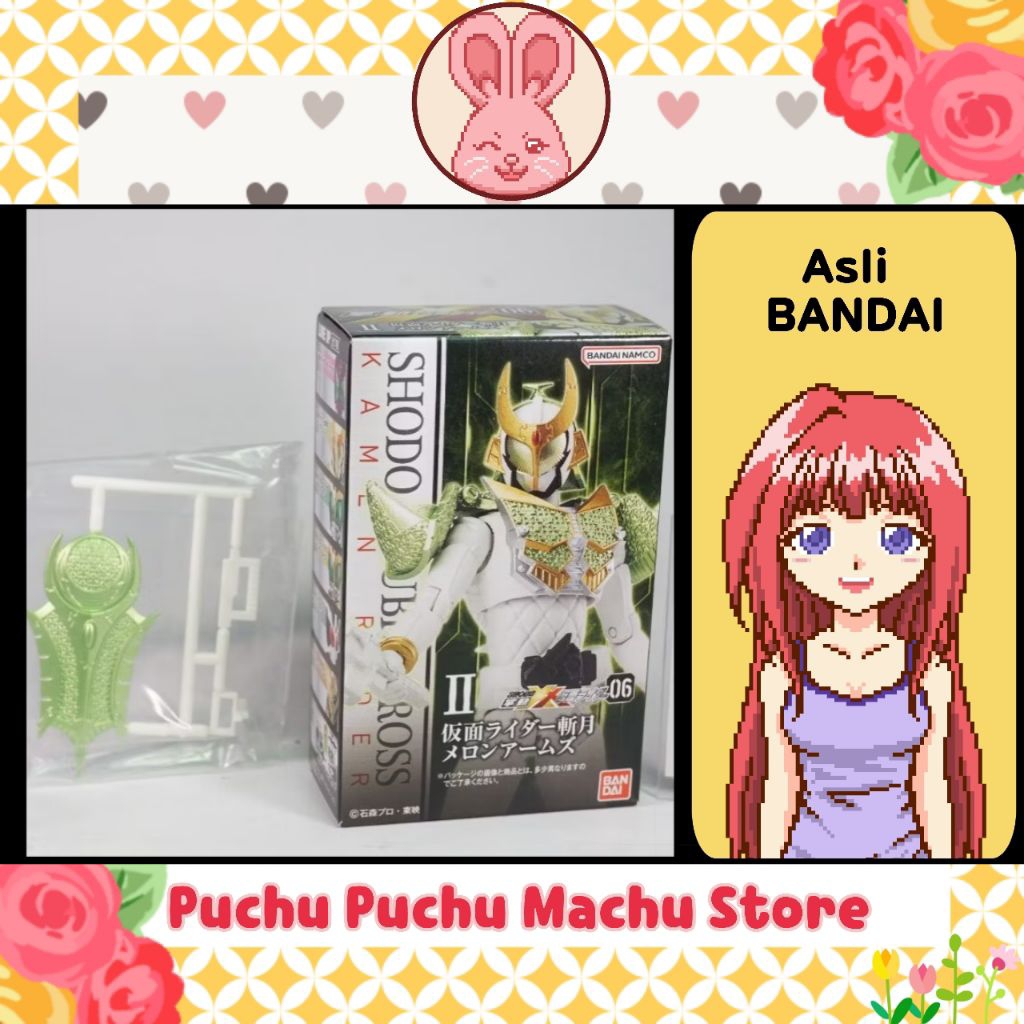 SHODO XX / SHODO DOUBLE CROSS Kamen Rider Zangetsu Melon Arms + Part Shield (asli BANDAI) [Barang Ba