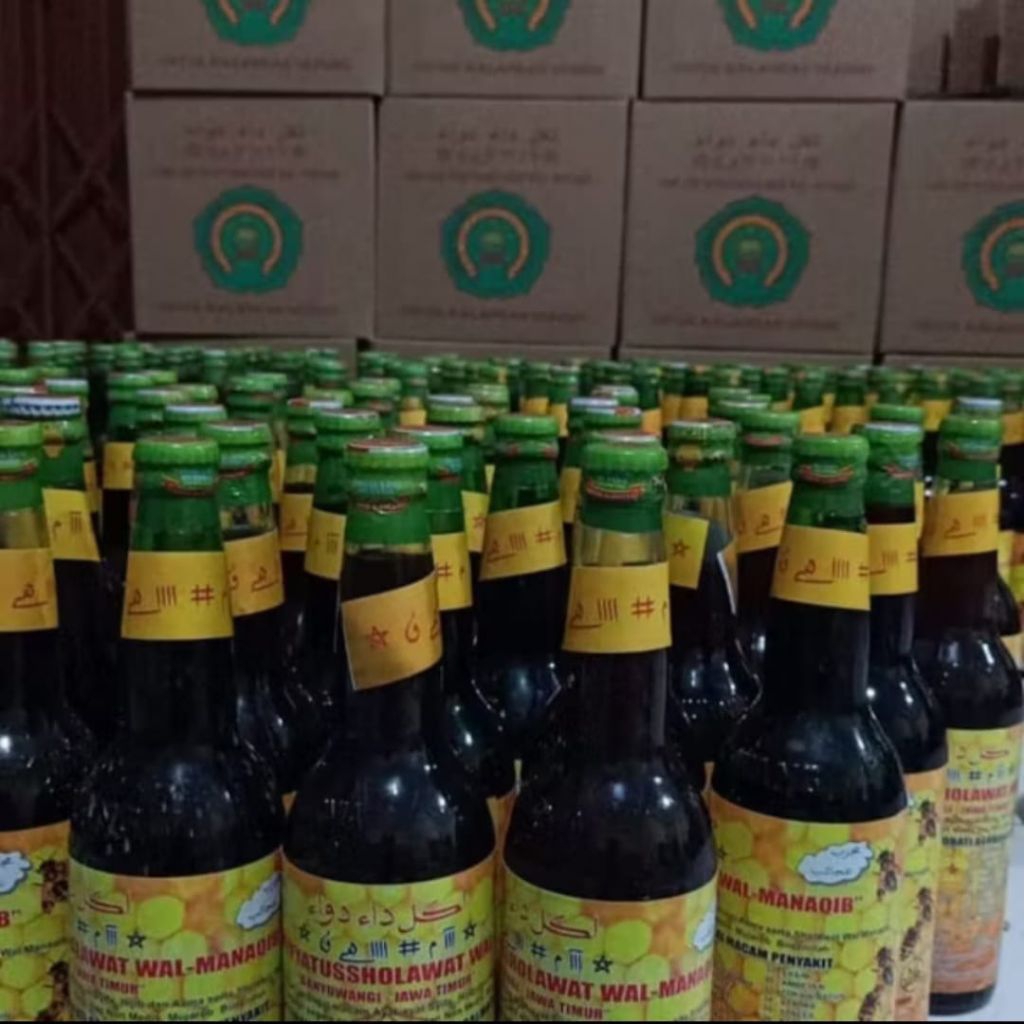 

jamu jamiatus MNQQIB kemasan botol kaca