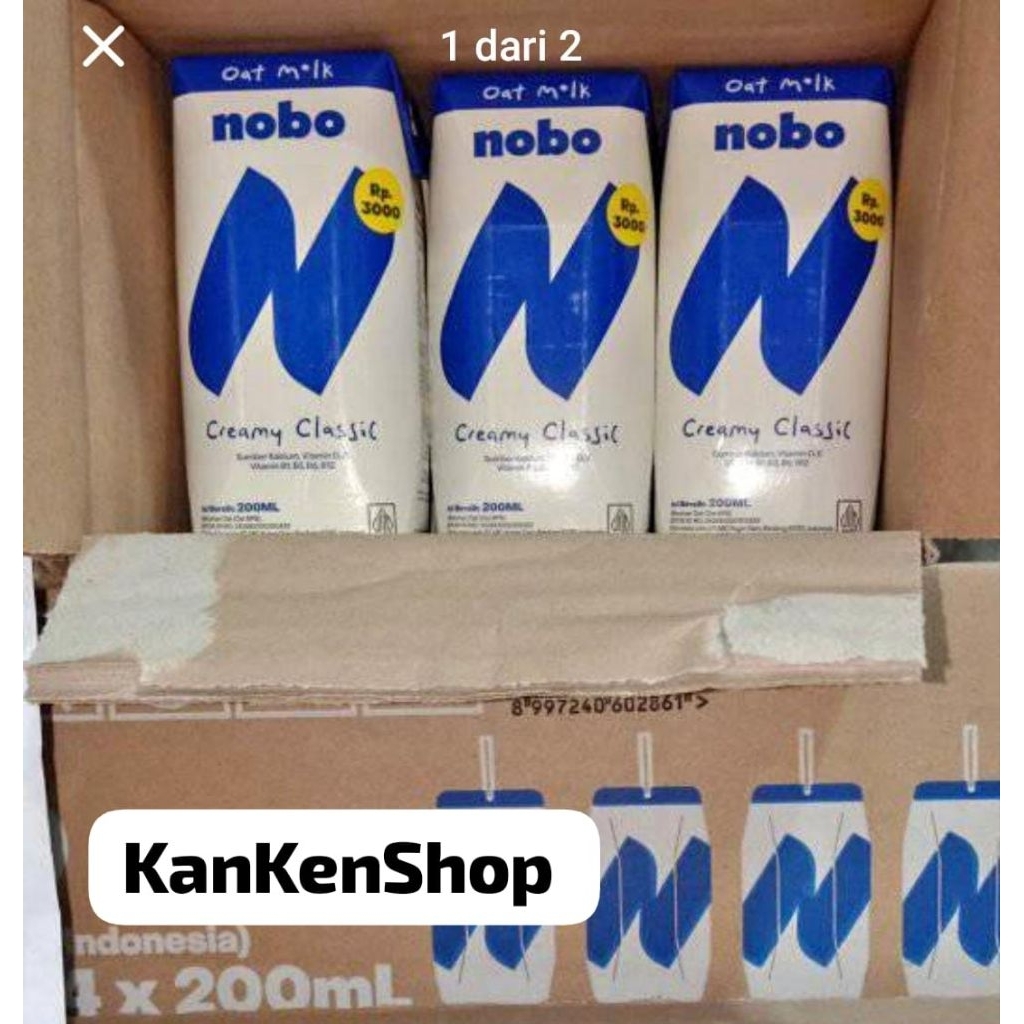 

NOBO oat Milk Creamy 1dus isi 24pcs (susu NOBO 200ml)
