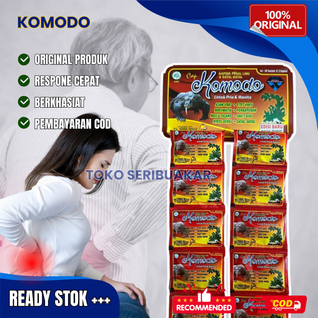 

Herbal Pegal Linu Asam Urat Cap Komodo