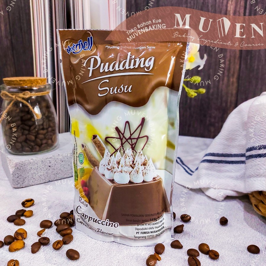 

[oddsolshop] pekanbaru/Nutrijell Premix Pudding Cappuccino Milk 145GR Premiks Puding Susu Kapucino