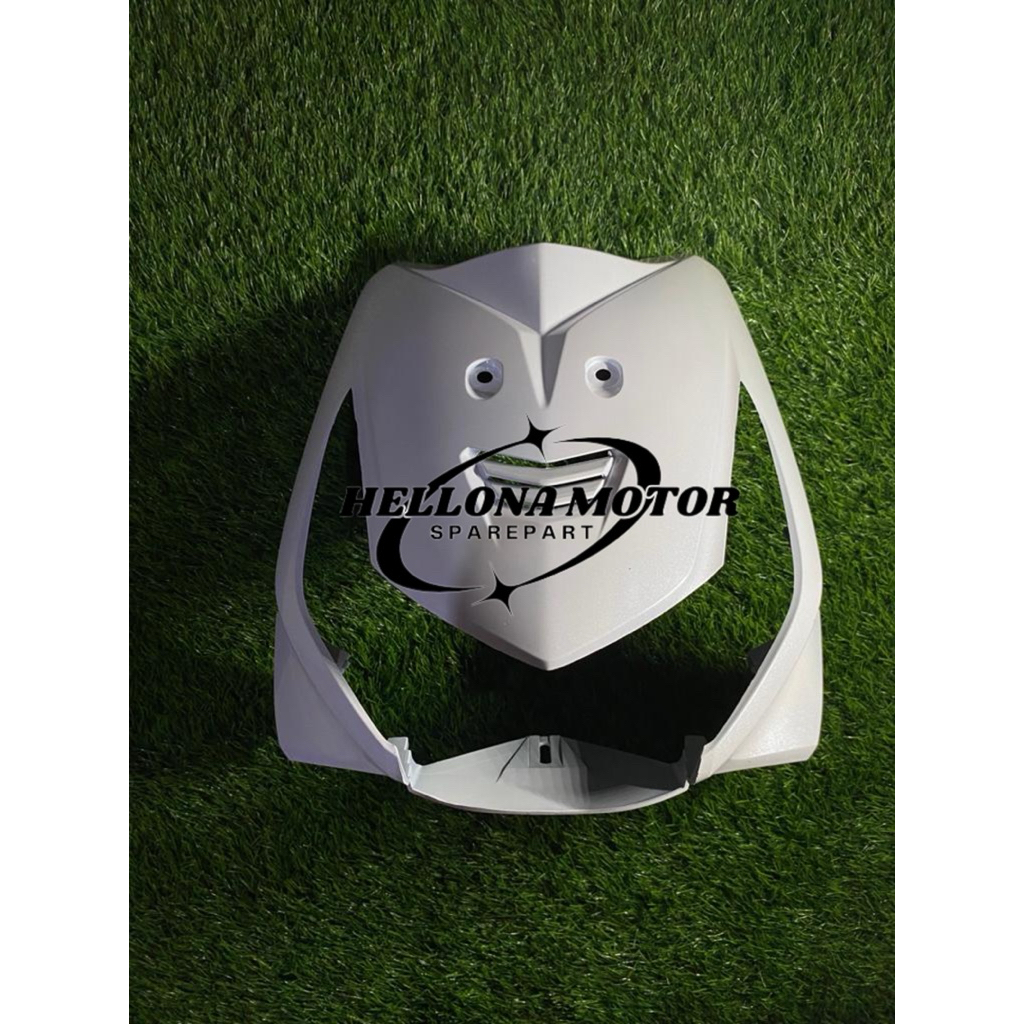 cover tameng beat karbu putih - tameng depan beat karbu putih termurah