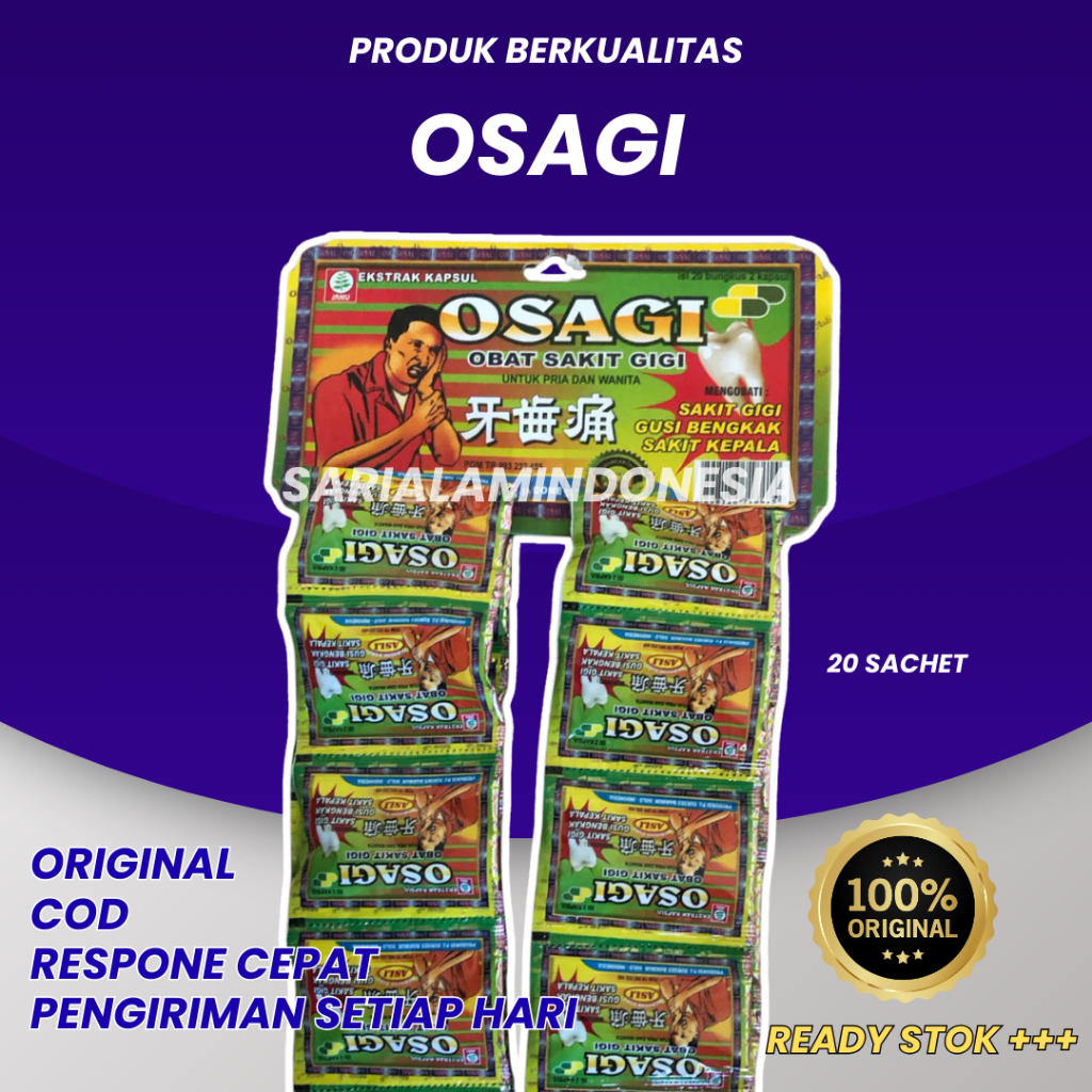 

kapsul osagi herbal kemasan hijau isi 20 sachet