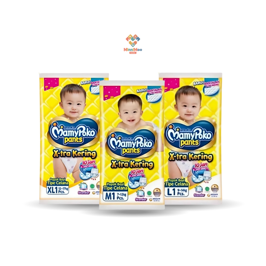 Pampers Popok Bayi MamyPoko Pants Xtra Kering Standar M L XL 1 Pcs / MamyPoko Rentengan Rencengan