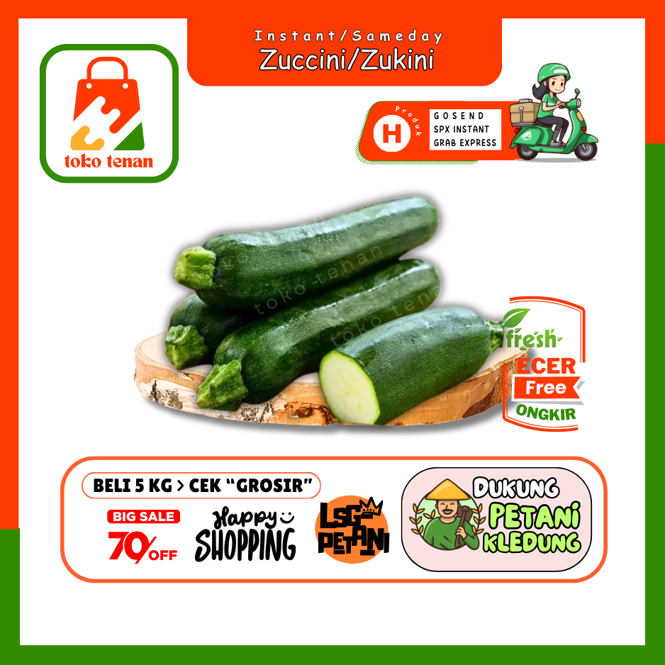

Tokotenan // Zukini / ZUCCININ/ZUCCHINI -- Sayur Gunung Ecer (H)