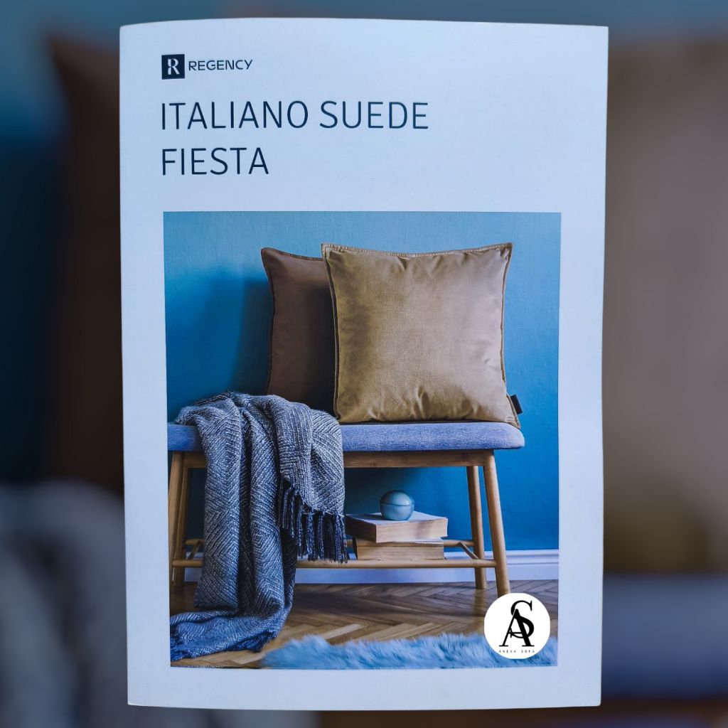 ANEKASOFA : REGENCY FIESTA Italiano Suede Fabric Beludru Suede Bahan Sofa Bahan Tas Bahan Bantal Sof