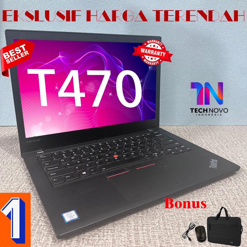 Lenovo Thinkpad Laptop T470 T470P T470S core i5 /i7 Generasi 6/7  RAM 8G/16G SSD 256/512GB Peningkat